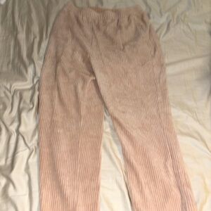 Light Pink Velvet Pants